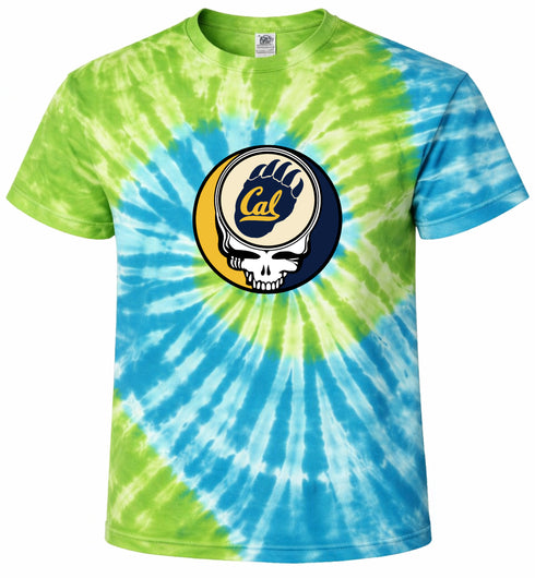Cal Bear Paw Stealie Tie-Dye T-Shirt