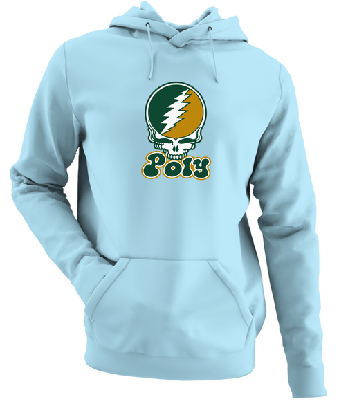 Poly Stealie Premium Unisex Hoodie — Design: Cal Poly (campus unspecified) — Light Blue