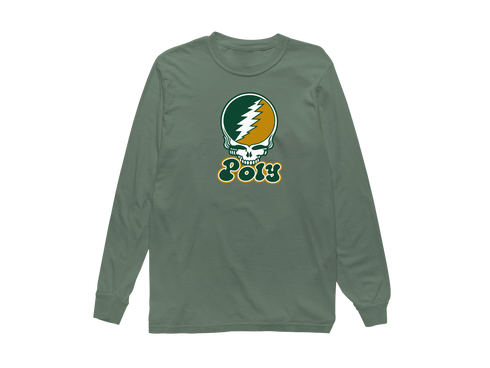 Poly Stealie Premium Unisex Long-Sleeve — Design: Cal Poly (campus unspecified) — Light Green