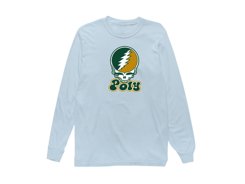 Poly Stealie Premium Unisex Long-Sleeve — Design: Cal Poly (campus unspecified) — Chambray