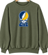 Cal Stealie Premium Unisex Crewneck — Design: Cal — Military Green