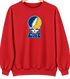 Cal Stealie Premium Unisex Crewneck — Design: Cal — Red