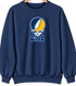 Cal Stealie Premium Unisex Crewneck — Design: Cal — Navy