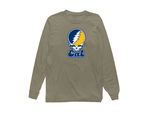 Cal Stealie Premium Unisex Long-Sleeve — Design: Cal — Sandstone