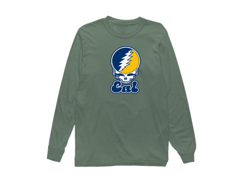 Cal Stealie Premium Unisex Long-Sleeve — Design: Cal — Light Green