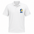 Cal Stealie Premium Unisex Polo — Design: Cal — White