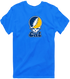Cal Stealie Premium Unisex T-Shirt — Design: Cal — Royal