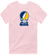 Cal Stealie Premium Unisex T-Shirt — Design: Cal — Light Pink