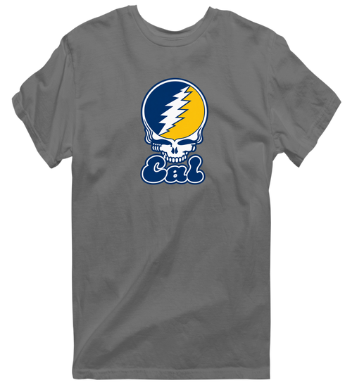 Cal Stealie Premium Unisex T-Shirt — Design: Cal — Charcoal