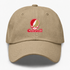 Caldwell Stealie Premium Unisex Dad Hat — Design: Caldwell University — Khaki