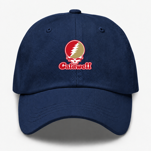 Caldwell Stealie Premium Unisex Dad Hat — Design: Caldwell University — Navy