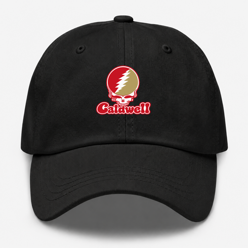 Caldwell Stealie Premium Unisex Dad Hat — Design: Caldwell University — Black