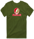 Caldwell Stealie Premium Unisex T-Shirt — Design: Caldwell University — Military Green