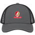 Caldwell Stealie Premium Unisex Trucker Cap — Design: Caldwell University — Charcoal/Black