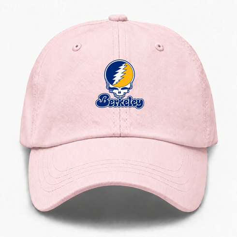 Berkeley Stealie Premium Unisex Dad Hat — Design: California Berkeley University of — Pink