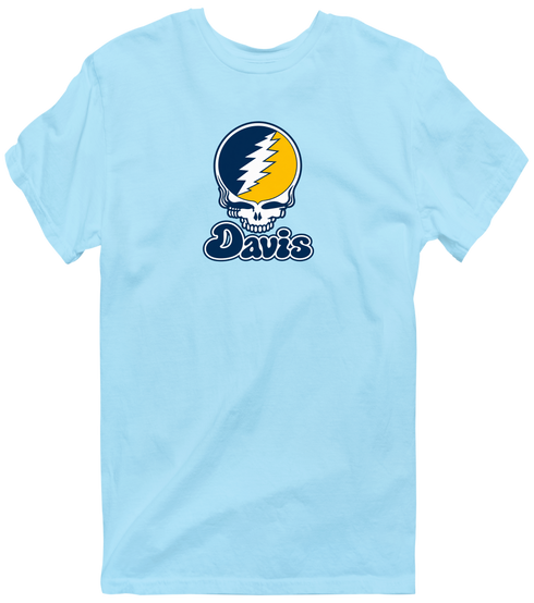 Davis Stealie Premium Unisex T-Shirt — Design: California Davis University of — Light Blue