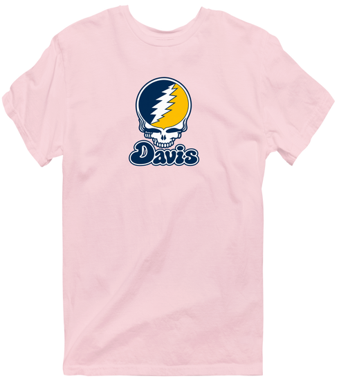 Davis Stealie Premium Unisex T-Shirt — Design: California Davis University of — Light Pink
