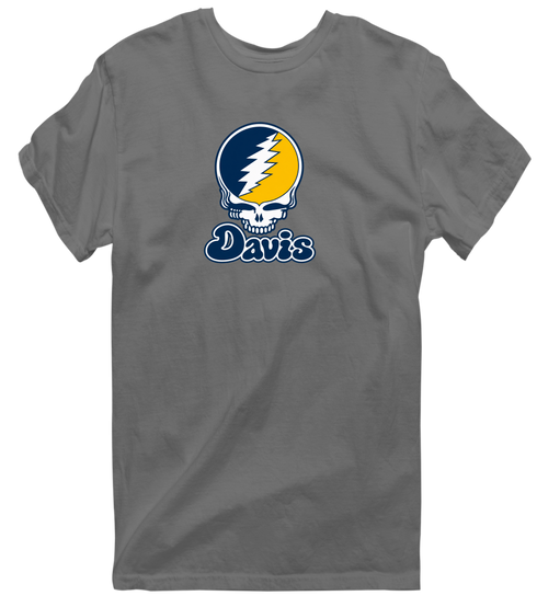 Davis Stealie Premium Unisex T-Shirt — Design: California Davis University of — Charcoal