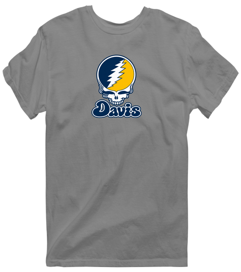 Davis Stealie Premium Unisex T-Shirt — Design: California Davis University of — Dark Heather