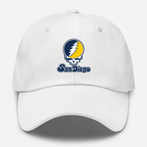 California Stealie Premium Unisex Dad Hat — Design: California Irvine University of — White