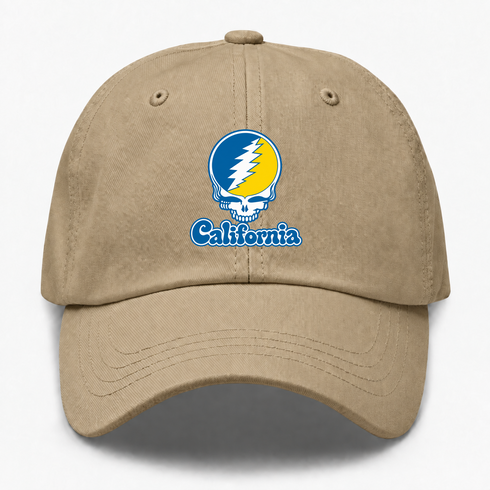 California Stealie Premium Unisex Dad Hat — Design: California Irvine University of — Khaki