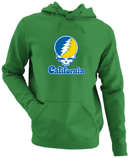 California Stealie Premium Unisex Hoodie — Design: California Irvine University of — Irish Green