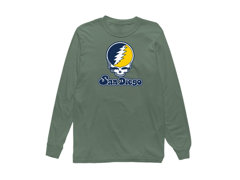 California Stealie Premium Unisex Long-Sleeve — Design: California Irvine University of — Light Green