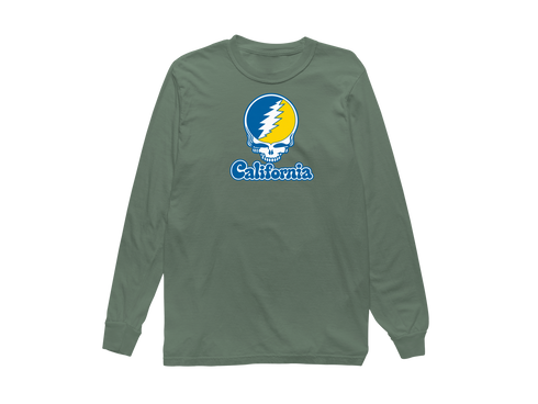 California Stealie Premium Unisex Long-Sleeve — Design: California Irvine University of — Light Green