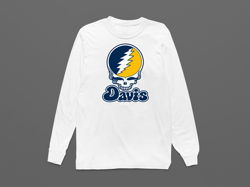 California Stealie Premium Unisex Long-Sleeve — Design: California Irvine University of — White