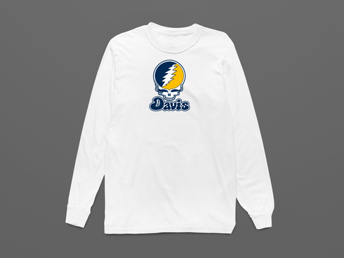California Stealie Premium Unisex Long-Sleeve — Design: California Irvine University of — White