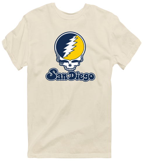 California Stealie Premium Unisex T-Shirt — Design: California Irvine University of — Sand