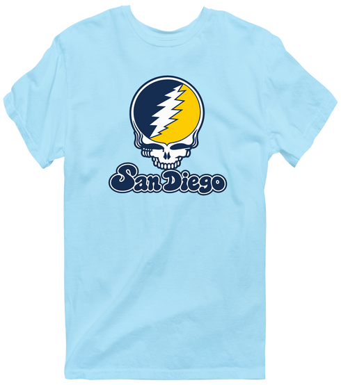 California Stealie Premium Unisex T-Shirt — Design: California Irvine University of — Light Blue