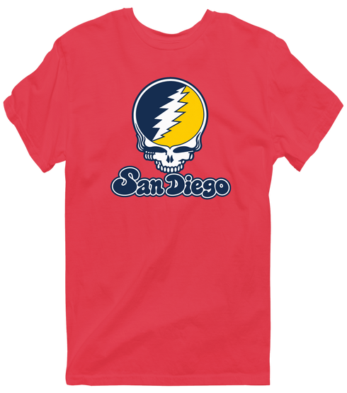 California Stealie Premium Unisex T-Shirt — Design: California Irvine University of — Heather Red