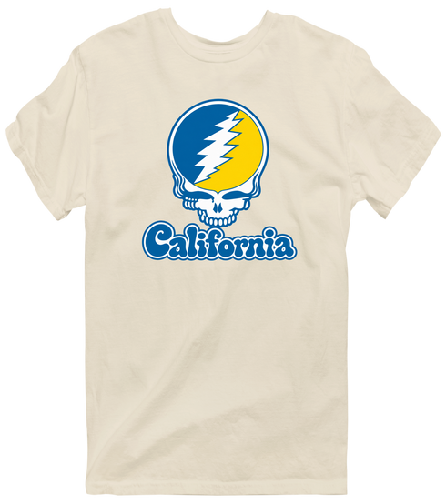 California Stealie Premium Unisex T-Shirt — Design: California Irvine University of — Sand