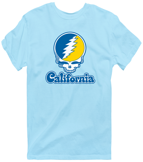 California Stealie Premium Unisex T-Shirt — Design: California Irvine University of — Light Blue