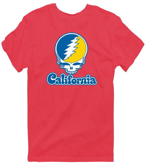 California Stealie Premium Unisex T-Shirt — Design: California Irvine University of — Heather Red
