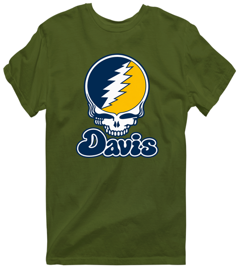 California Stealie Premium Unisex T-Shirt — Design: California Irvine University of — Military Green