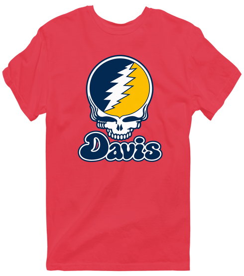 California Stealie Premium Unisex T-Shirt — Design: California Irvine University of — Heather Red