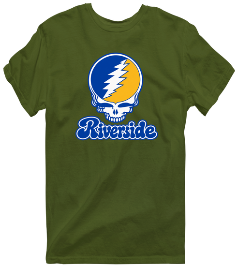 California Stealie Premium Unisex T-Shirt — Design: California Irvine University of — Military Green