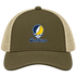 California Stealie Premium Unisex Trucker Cap — Design: California Irvine University of — Moss/Khaki