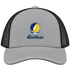 California Stealie Premium Unisex Trucker Cap — Design: California Irvine University of — Heather Grey/Black