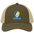 California Stealie Premium Unisex Trucker Cap — Design: California Irvine University of — Moss/Khaki