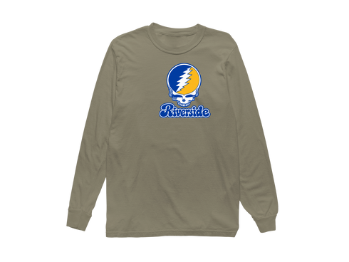 Riverside Stealie Premium Unisex Long-Sleeve — Design: California Riverside University of — Sandstone