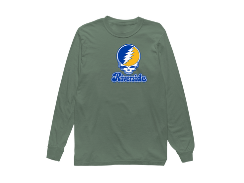 Riverside Stealie Premium Unisex Long-Sleeve — Design: California Riverside University of — Light Green