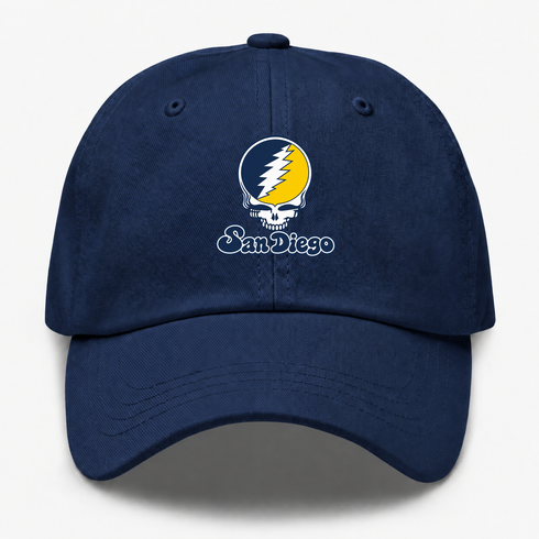 San Diego Stealie Premium Unisex Dad Hat — Design: California San Diego University of — Navy