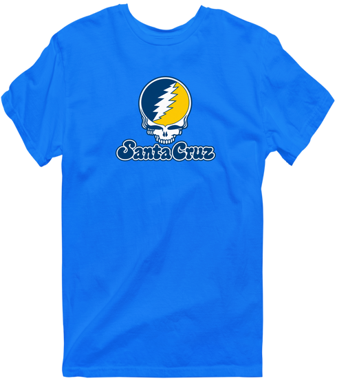 Santa Cruz Stealie Premium Unisex T-Shirt — Design: California Santa Cruz University of — Royal