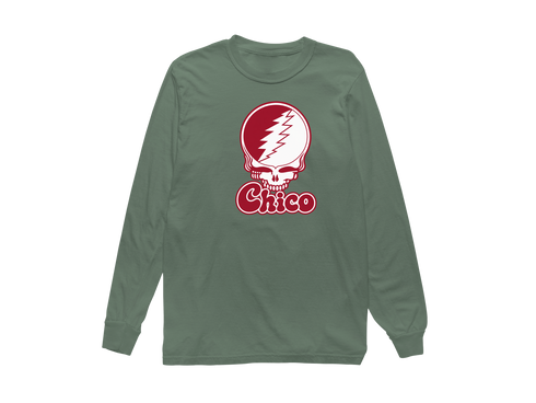 Chico Stealie Premium Unisex Long-Sleeve — Design: California State University Chico — Light Green
