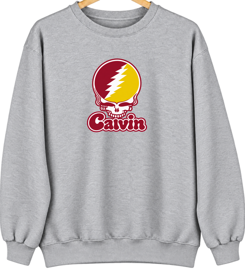 Calvin Stealie Premium Unisex Crewneck — Design: Calvin College — Sport Grey