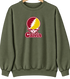 Calvin Stealie Premium Unisex Crewneck — Design: Calvin College — Military Green