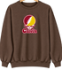 Calvin Stealie Premium Unisex Crewneck — Design: Calvin College — Brown